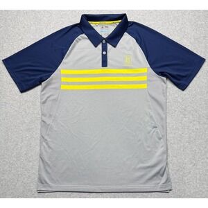 Adidas Polo Shirt Mens Medium The Players Club TPC Scottsdale Gray Performance